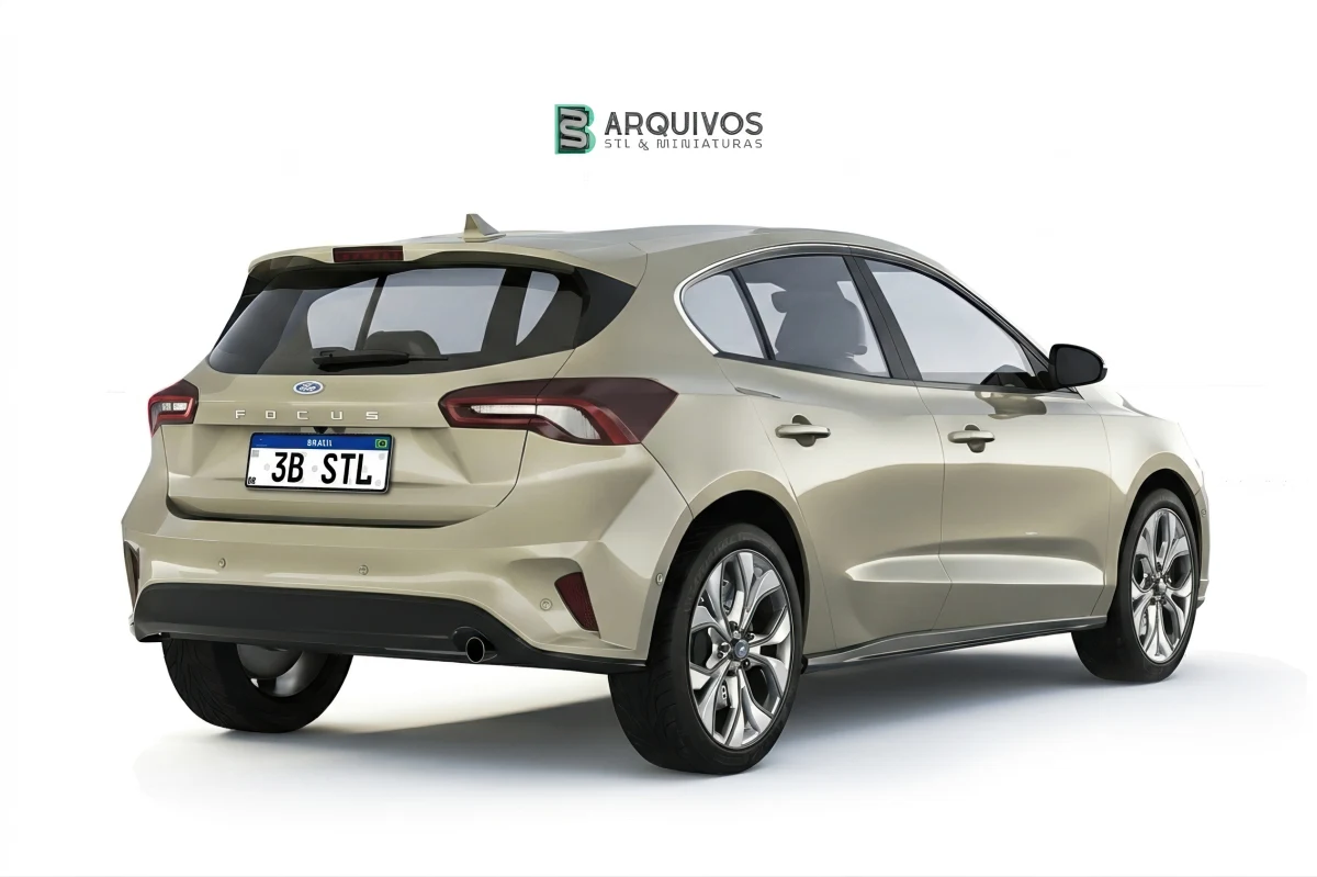 Modelo 3D STL - Ford Focus 1.0 Ecoboost 2018 — foto 4